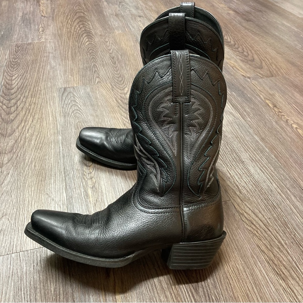 Ariat legend phoenix black cowboy western boots square toe